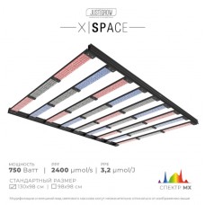 X|Space 750W 3.2 µmol/J, Спектр: MX